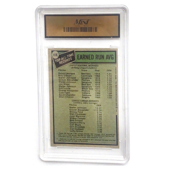 1979 Topps #418 Records Holder LEONARD, JOHNSON NM-8.5 - Picture 2 of 2